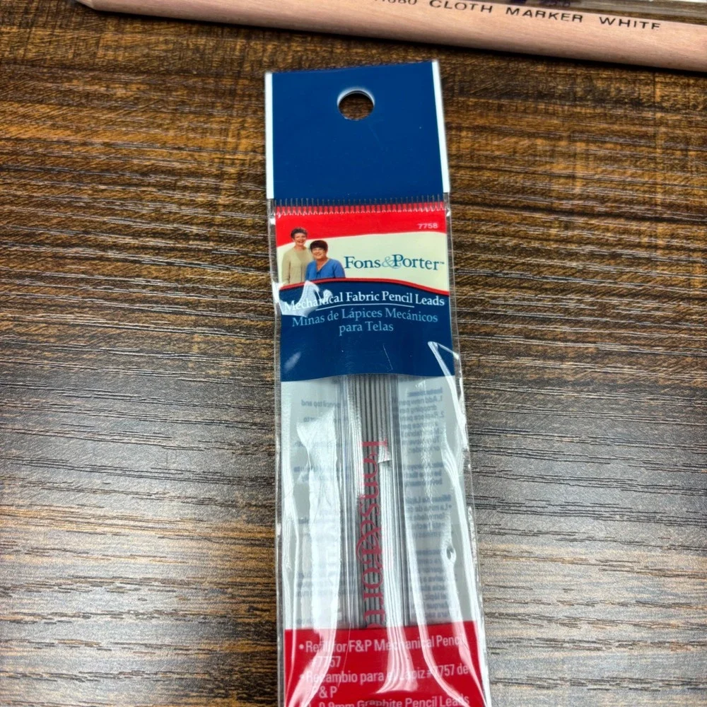 Fons‎ & Porter Fabric Pencil Leads Washout Cloth Marker Tatting Needles Bundle